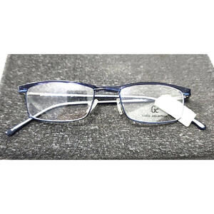 Guess Collection GU4135 Blue Metal Rectangle Eyeglasses Frame 50-18 145 New